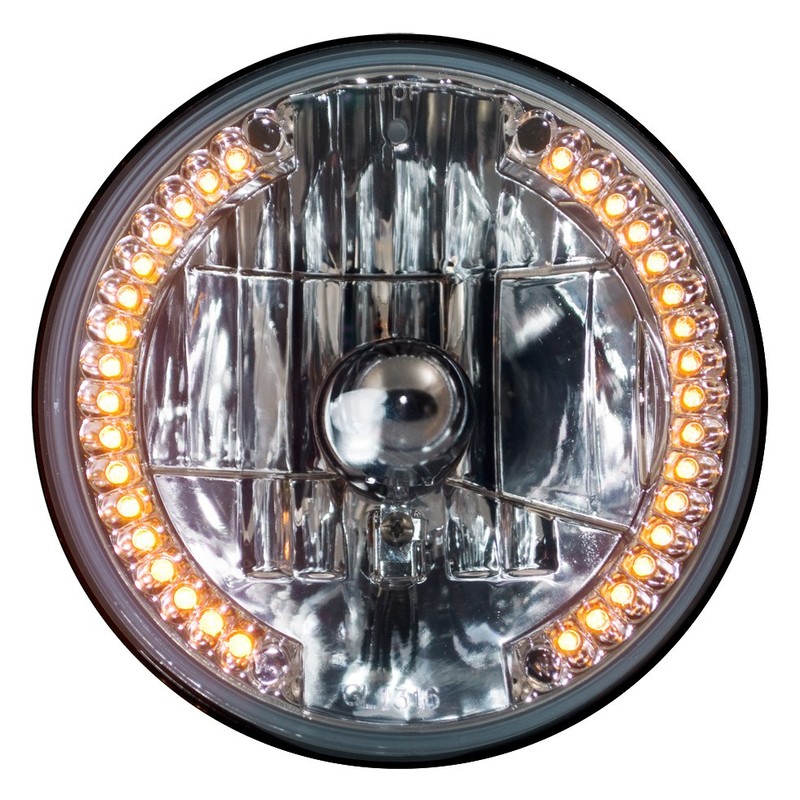 7" Halogen Universal Headlight W/ 34 Led  — SKU US02-13164