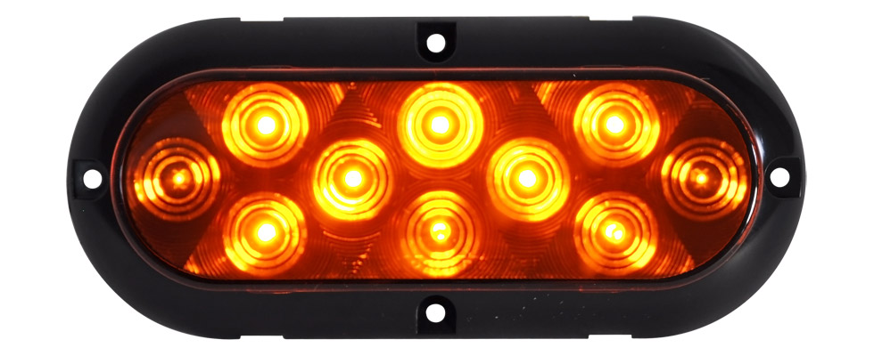 6" Oval 10 LED Flat Surface Mount 12V — SKU US01-61173