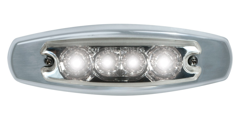 5” Oval Star 4 LED Marker Light 12V - Dual Function — SKU US01-53160