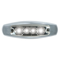 5” Oval Star 4 LED Marker Light 12V - Dual Function thumbnail 1