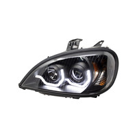 Black Headlight (Freightliner Columbia) W/ LED Light Bar  thumbnail 1