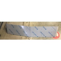 13” Visor Fits Kenworth W900B, W900L, T300, T400, T600, T800 Curved Windshield Standard Mount Visors S.Steel Mirror Brackets, Fiberglass Factory  thumbnail 2