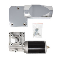 Dump Truck Tarp Motor 600 Watt, Ratio 50:1 - 0.8HP W / Chrome Cover, Slim style Gear Box, 12 Volt 40Amps thumbnail 8