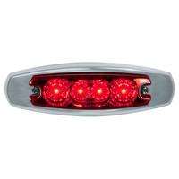 5” Oval Star 4 LED Marker Light 12V - Dual Function thumbnail 2
