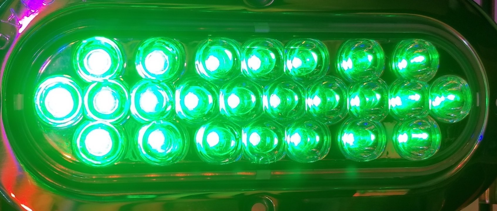6 Oval 24 Led Light Green/Clear Lens (Discontinued - Until Supplies Last) — SKU US01-62219