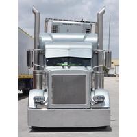 20" Tapered To 18” Chrome Bumper (PB 379, KW W900, FL Classic, Intl. 9900) American Eagle, Rolled End thumbnail 9