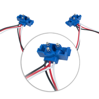 3 Pin Blue Male Connector 12" Continuos Wires (Each) thumbnail 2