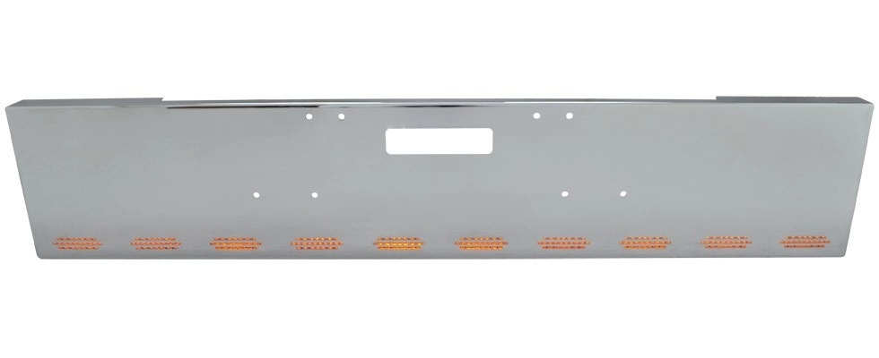 18”  Chrome Bumper Fits 2003 And Older. Box End, Mounting Bolt, Tow And 10 Hidden Light Holes (UNTIL SUPPLIES LAST) fits Freightliner Classic — SKU US20-46012
