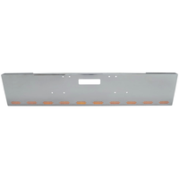 18”  Chrome Bumper Fits 2003 And Older. Box End, Mounting Bolt, Tow And 10 Hidden Light Holes (UNTIL SUPPLIES LAST) fits Freightliner Classic thumbnail 1