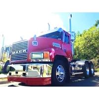 18” Chrome Bumper (Mack CH 1993-2001) W/  Set Back Axle, Step, Tow, Fog Holes & 8 Hidden Light Holes thumbnail 6