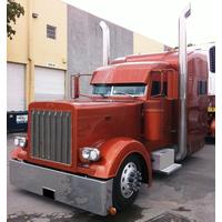 20” Chrome Bumper (PB 378/379, KW W900, 95" Long) American Eagle, Rolled End thumbnail 12