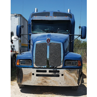 22” Chrome Bumper (Kenworth T600 All Years) W/ Wrap Around, Air Vent & Tow Hole thumbnail 4