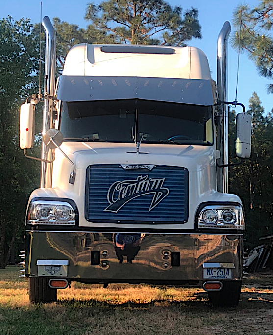  2 Hole Side Mount - 20” To 16” Visor Bowtie, 10 Hidden Lights Hole fits Freightliner Century/Columbia, Coronado  — SKU US19-463306