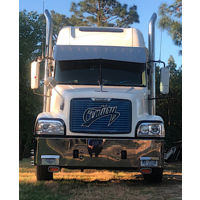  2 Hole Side Mount - 20” To 16” Visor Bowtie, 10 Hidden Lights Hole fits Freightliner Century/Columbia, Coronado  thumbnail 1