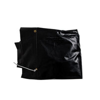 Asphalt Tarp 7'-6' FT  Wide X  18FT Long With 1 FT Flaps  on Each Side  (9'-6" FT Total  Wide), Includes Shock Cords / Bungees Black 18OZ VINYL thumbnail 3