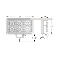 Rectangular High Power LED Work Lights 12v/24v thumbnail 9
