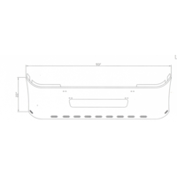 22" Chrome Bumper fits Freightliner Century 1996-2004, with Tow and 11 Hidden Light Holes thumbnail 5