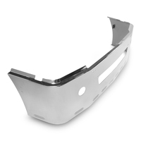 22” Chrome Bumper Freightliner Century 1996-2004, with Tow, Round Fog and 11 Hidden Light Holes thumbnail 4