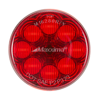2 1/2" Round Red/Red Clearance Marker Maxxima thumbnail 2