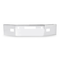 14” Chrome Bumper fits Kenworth T800 2003-1986, with Set Back, Step, Tow and Fog Light Holes thumbnail 1