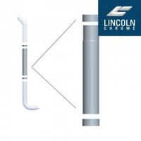 Lincoln Chrome Center Spool 8” X 52” Chrome thumbnail 2