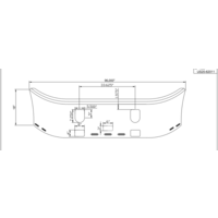 18” Chrome Bumper (Mack CH 1993-2001) W/  Set Back Axle, Step, Tow, Fog Holes & 8 Hidden Light Holes thumbnail 8