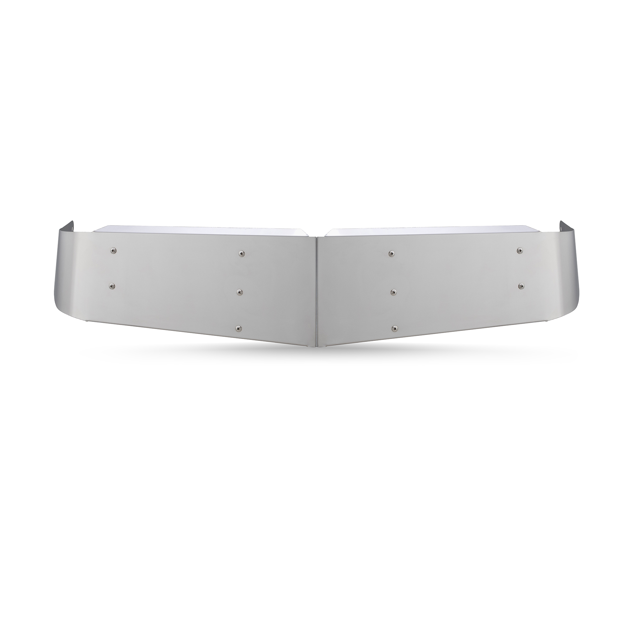  10" to 12" V Style Stainless Steel Visor for Mack RD/R600/R700  — SKU US19-62304