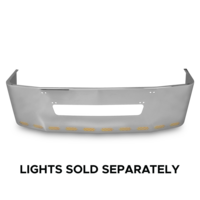 22" Chrome Bumper fits Freightliner Century 1996-2004, with Tow and 11 Hidden Light Holes thumbnail 1