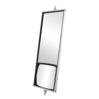 S.S. West Coast Mirror in Convex and Flat Combination 6" x 16" thumbnail 2