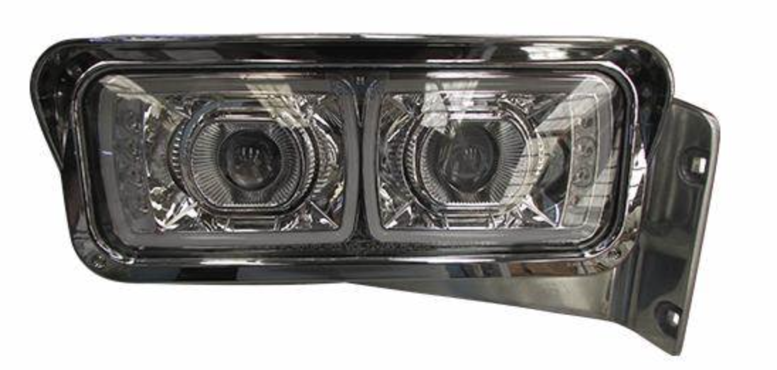 Headlight Housing Fits Peterbilt 379 W/LED Lights - Passenger Side — SKU US02-7519R