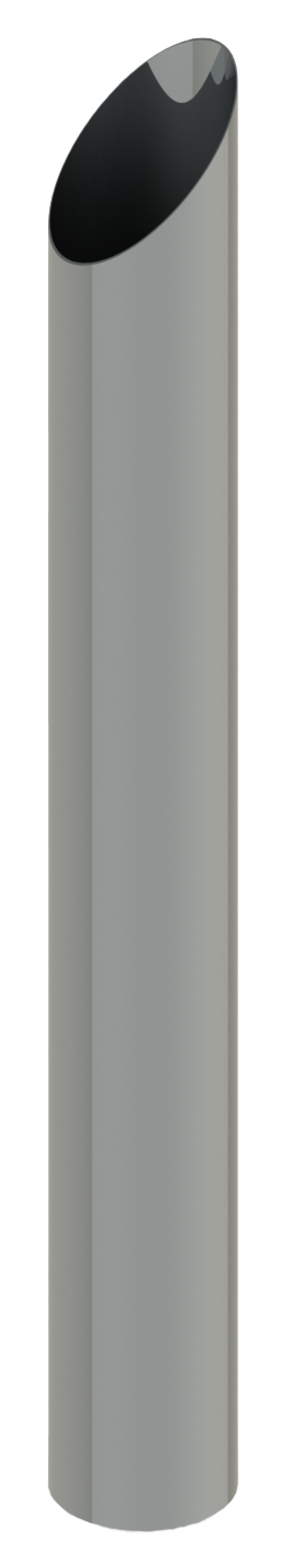 Lincoln Chrome Miter Cut 7” O.D X 60” L Top Stack — SKU 107A-060-1103