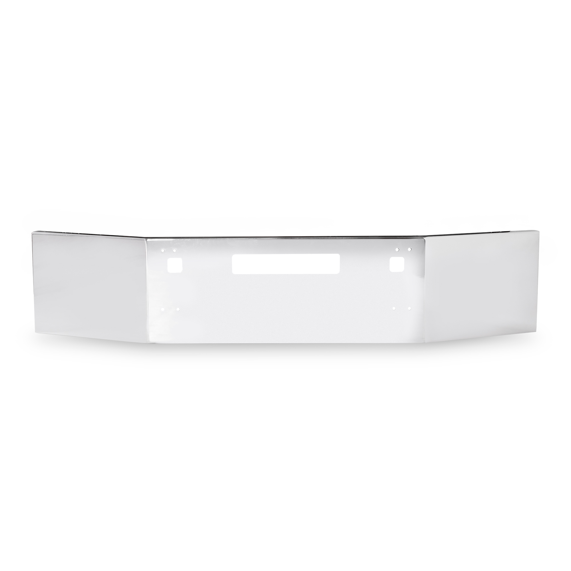 14” Chrome Bumper Kenworth T800 2003-1986, with Step and Tow Holes — SKU US20-510-NL