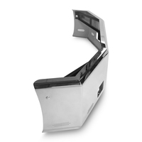 20” Chrome Bumper (Kenworth T800 1986-2003) Aero, W/ Grille Installed, Tow hole, Fog hole & 9 Hidden Light Holes thumbnail 5