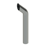 Lincoln Chrome BullHorn Cut 8” O.D X 60” L Top Stack thumbnail 1