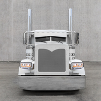 LED "Chrome" Projection Headlight Assembly With Mounting Arm Side Fits Peterbilt 379 87-2007 Driver Side thumbnail 3