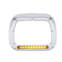 10 LED 5" x 7" Headlight Bezel With Visor  thumbnail 2