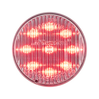 2" Round Red/Clear Clearance Marker Light Maxxima thumbnail 1