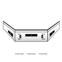 14” Tapered Ends to 10" Chrome Bumper Kenworth T800 2003-1986, with Set Back Axle, Step, Tow and Fog Light Holes thumbnail 3