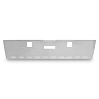 18” Chrome Bumper fits Freightliner Classic XL 2004-2007, With Rolled End, Step, Tow and 10 Hidden Light Holes thumbnail 2