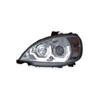 Chrome Headlight w/ LED Light Bar Fits Freightliner Columbia thumbnail 1