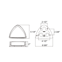 30 LED Low Profile Turn Signal Light For 1987-2007 Peterbilt 379/378/357 - Amber LED/Amber Lens  thumbnail 5