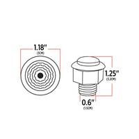 Trux 3/4″ Clear Amber Marker Round Reflector LED Light – 1 Diodes thumbnail 4