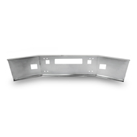 14” Chrome Bumper fits Kenworth T800 2003-1986, with Set Back, Step, Tow and Fog Light Holes thumbnail 2