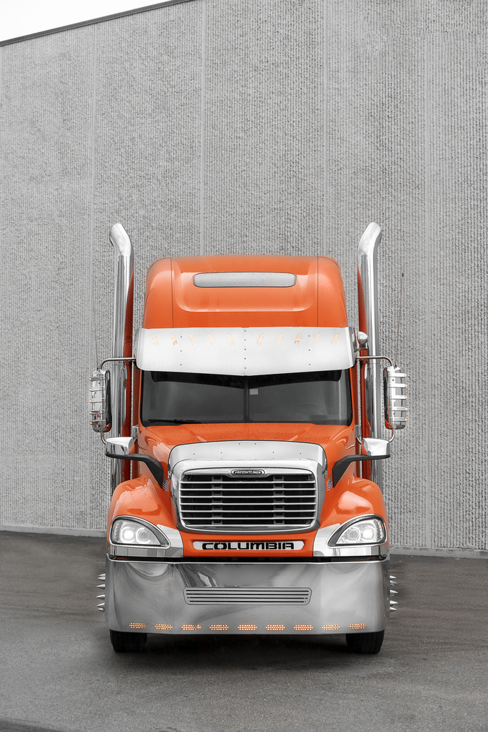 3 Hole Side Mount - 18” To 20” Visor V-Style  10 Hidden Light Hole fits Freightliner Century/Columbia/Coronado Condo Sleeper 2003 And Up  — SKU US19-463302