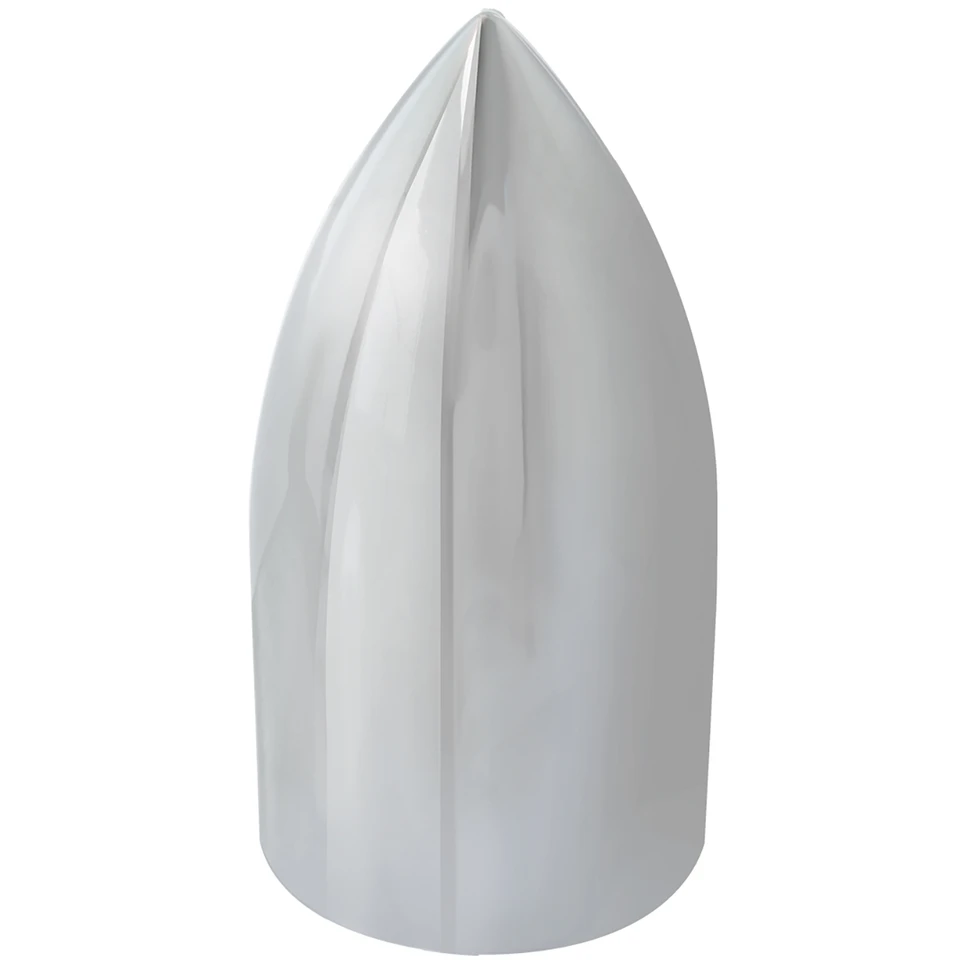 Grand General 4-3/16" War Head  Chrome Plastic 33mm Lug Nut Cover Push-on — SKU 10256-GG