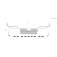 24” Chrome Bumper Freightliner Century 2005-2007 and Columbia 2003-2007, with Grille Horizontal and 11 Hidden Light Holes thumbnail 8