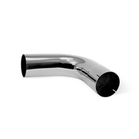 5" 90 Degree Exhaust Elbow 15." x 15." ID-OD Chrome thumbnail 2