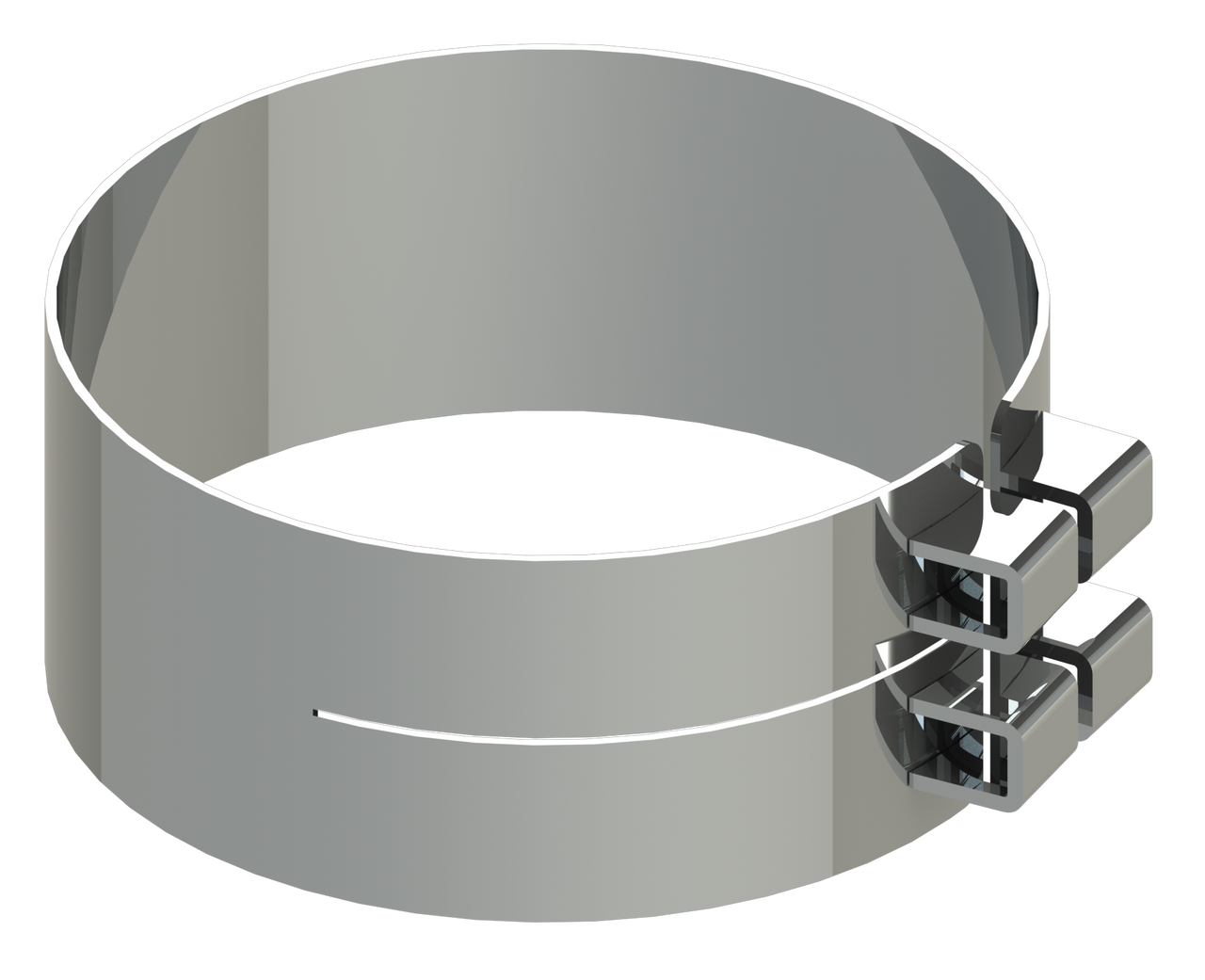 Lincoln Chrome 8” Wide Bracketless Clamp — SKU 50-00083