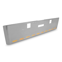 20” Chrome Bumper Freightliner Classic XL 2004-2007, with Rolled End, Tow and 10 Hidden Light Holes thumbnail 3