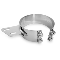 Lincoln Chrome 6” Wide Angled Clamp Fits Peterbilt  thumbnail 2